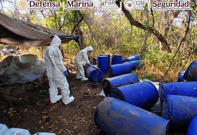 Defensa asegura metanfetamina y fentanilo en Culiacán, Sinaloa