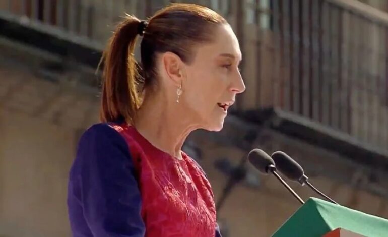 Sheinbaum asegura durante mitin en el Zócalo que la mayoría de los jóvenes están a favor de la 4T