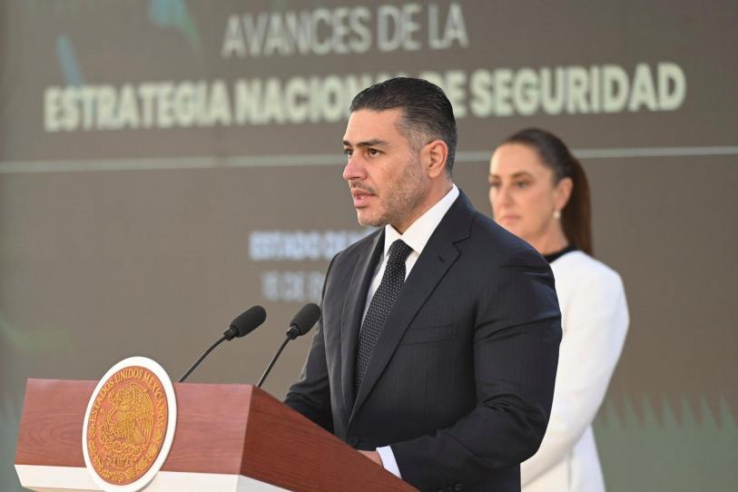 Homicidio doloso bajó 41% y extorsión disminuyó 16.7% en Puebla: García Harfuch