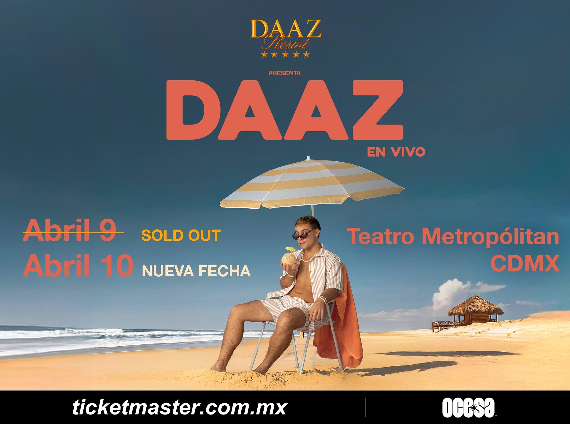 Daaz ofrecerá una segunda fecha del Daaz Resort en el Teatro Metropólitan