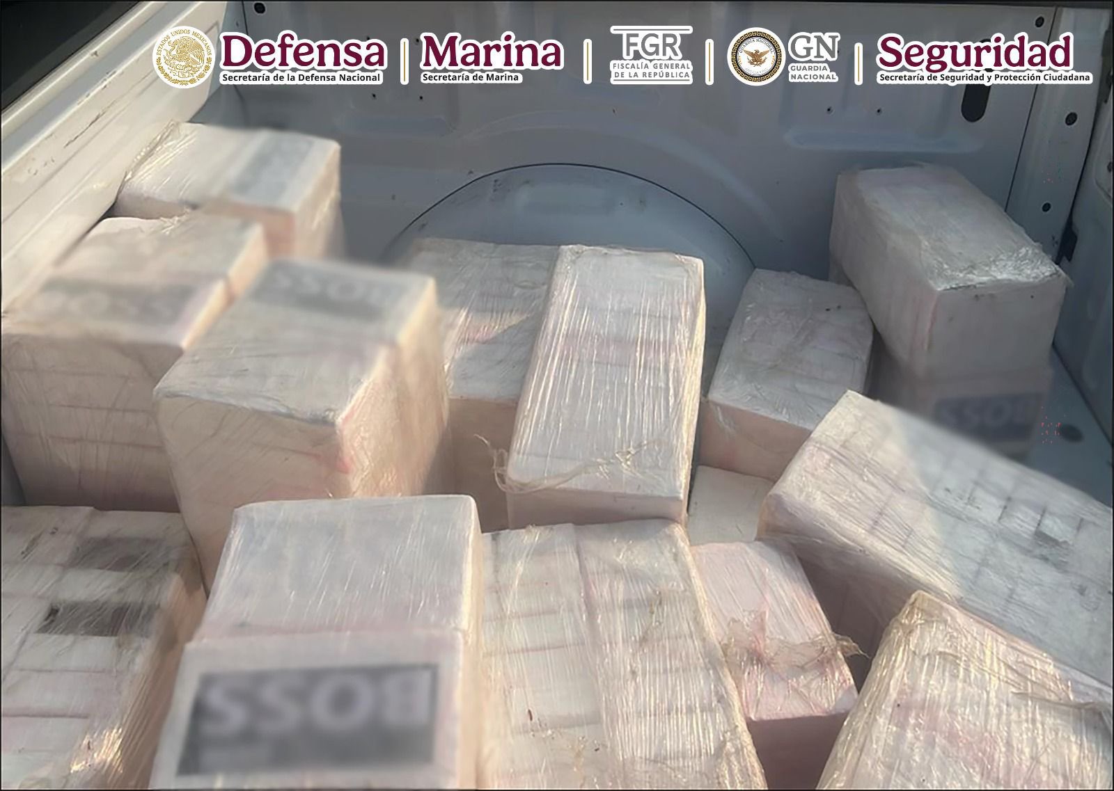 Decomisan media tonelada de droga en aeronave clandestina en Oaxaca: García Harfuch