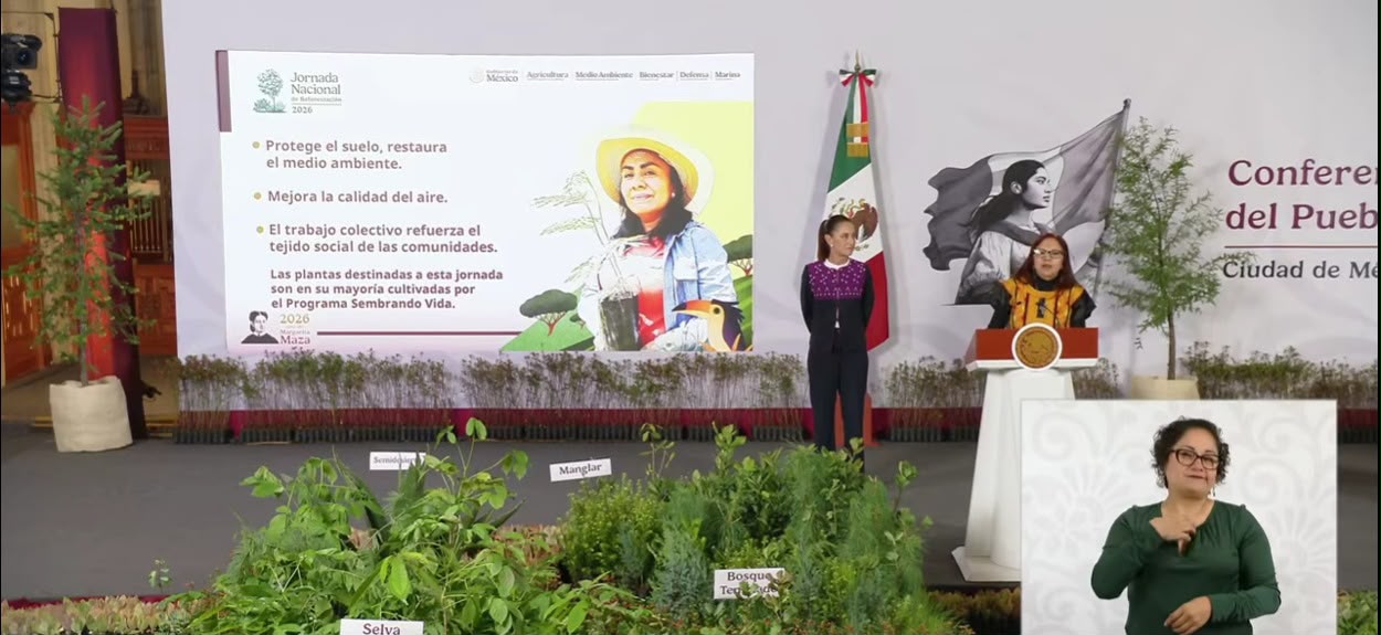 DESDE PUEBLA, LA PRESIDENTA CLAUDIA SHEINBAUM ARRANCARÁ LA JORNADA NACIONAL DE REFORESTACIÓN